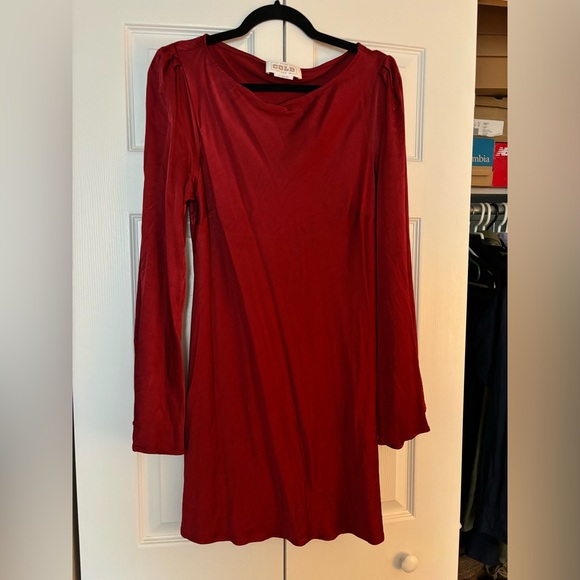 Red Satin Mini Dress - Picture 2 of 3